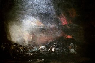 09 Fire in a Hospital Incendio de un Hospital By Goya 1808 National Museum of Fine Arts MNBA  Buenos Aires